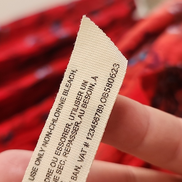 Free People Garden Party Maxi Dress Boho Vibrant Red Womens Medium - Picture 9 of 9